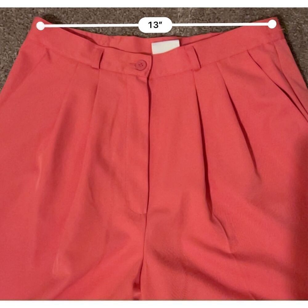 VTG Women’s Cuffed High Waist Trouser Pink/Melon 10T - Picture 8 of 10